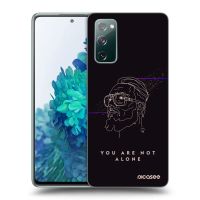 Silikónový čierny obal pre Samsung Galaxy S20 FE - You are not alone