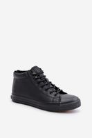 BIG STAR SHOES Férfi bélelt, cipzáras tornacipő, fekete Big Star MM174012