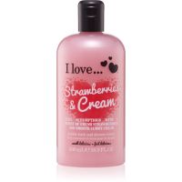 I love... Strawberries & Cream krema za prhanje in kopanje 500 ml