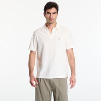 T-shirt Tommy Hilfiger V Neck Crepe Classic Polo Tee Ivory Petal XL