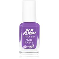 Barry M IN A FLASH βερνίκι νυχιών με γρήγορο στέγνωμα απόχρωση Patient Purple 10 μλ