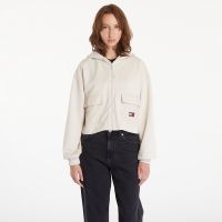 Bluza Tommy Jeans W RLX Crop Fabric Mix Hoodie Newsprint M