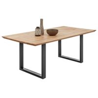P & B JEDÁLENSKÝ STÔL, dub, čierna, farba duba, 200/100/74 cm