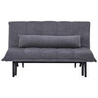 Stylife ROZKLADACIA POHOVKA, drevo, kov, textil, sivá
