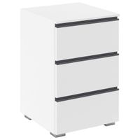 Xora NOČNÝ STOLÍK sivá, biela