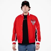 Mitchell & Ness 75th Anniversary Warm Up Jacket Chicago Bulls Red - Pánske - Bunda Mitchell & Ness - Červené - OJBF1201-CBUYYPPPRED1 - Veľkosť: S