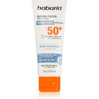 Babaria Sun Face водостійкий крем для обличчя для засмаги SPF 50+ 75 мл