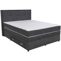 Hom`in BOXSPRINGOVÁ POSTEĽ, 160/200 cm, tmavosivá