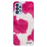 Silikónový prehľadný obal pre Samsung Galaxy A23 A235F 4G - Pink Moo