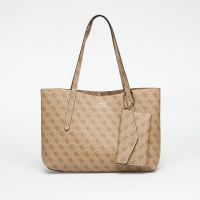 GUESS Brenton Tote Latte Logo Universal