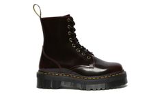 Dr. Martens Jadon Arcadia Leather Platform Boots Ženy - Obuv Dr. Martens - Bordó - DM24764600-8 - Size: 8