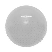 HALF FIT Gymnastická lopta 2v1 65 cm vrátane pumpičky šedá