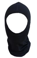 Women's and men's bamboo balaclava - black