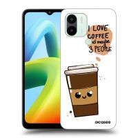 Silikónový prehľadný obal pre Xiaomi Redmi A1 - Cute coffee